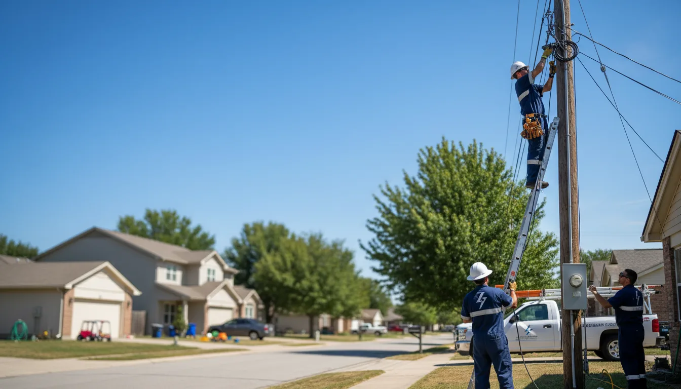 Residential electrician providing installation services in Thurston, OH